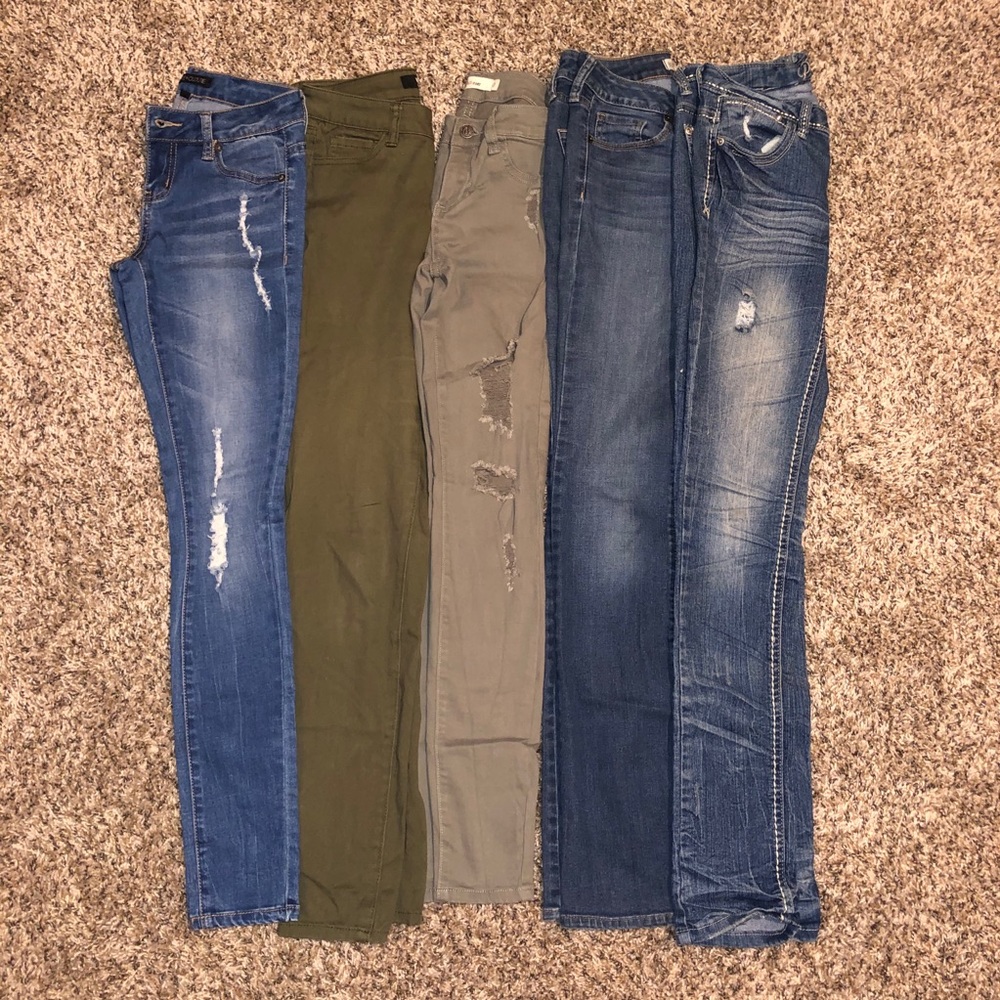 SOLD✨ LOT OF 5 SIZE 0 JEANS